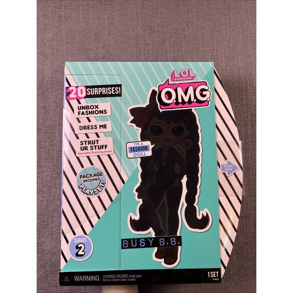 L.O.L. Surprise! O.M.G. BUSY B.B. Series 2 Fashion Doll Includes 20 Surprises